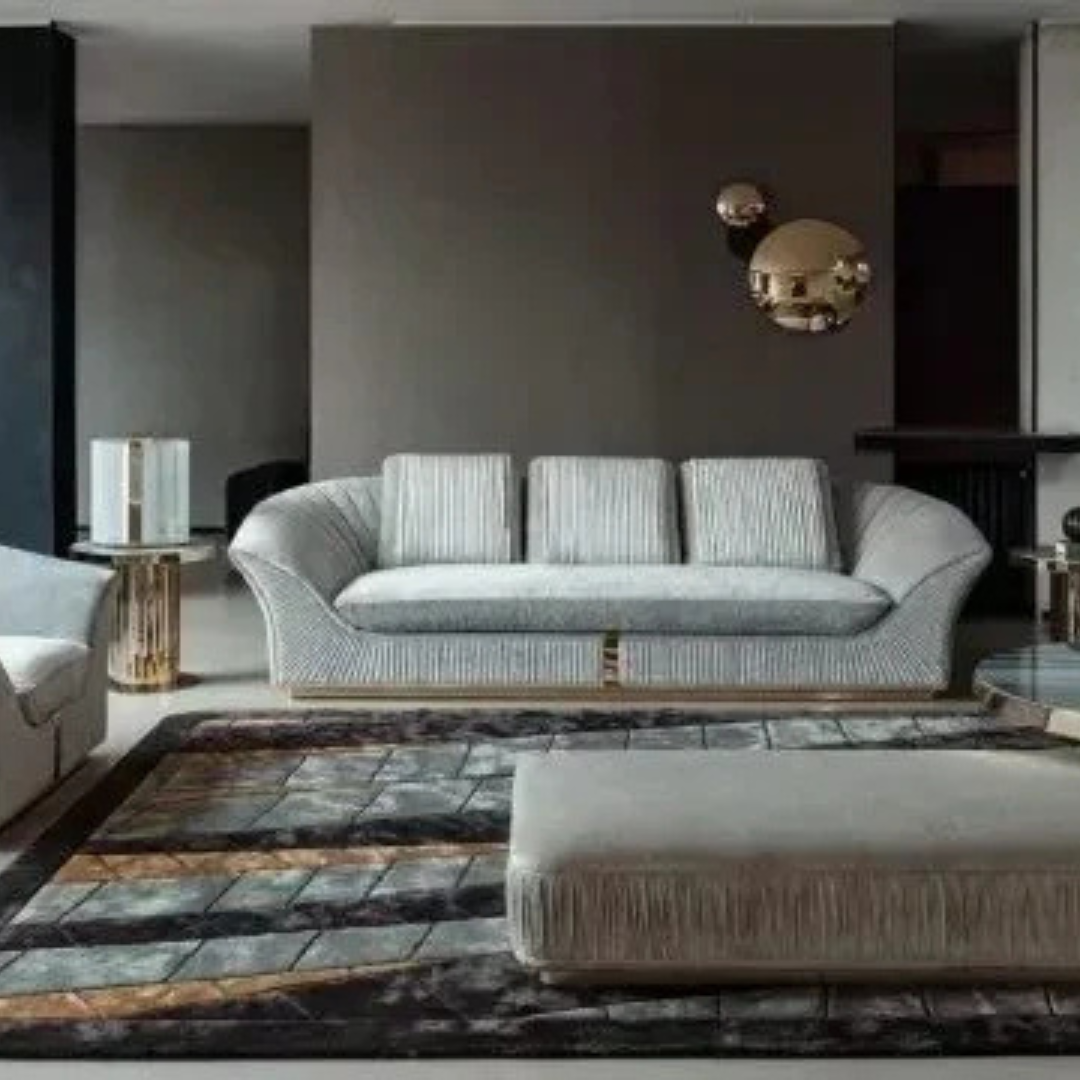 Dahlia Living Room Set with ottoman