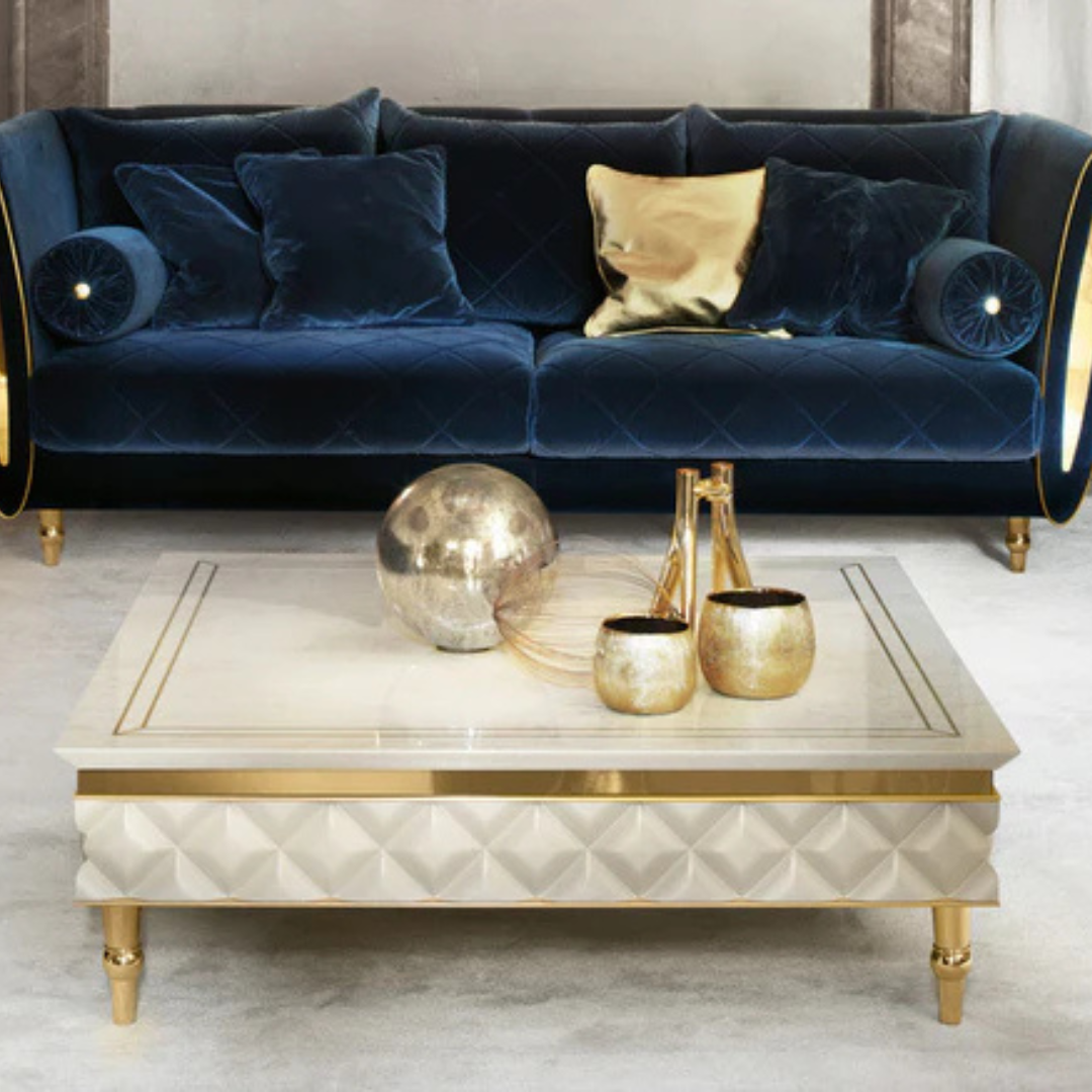 Luxury 3 seater velvet sofa