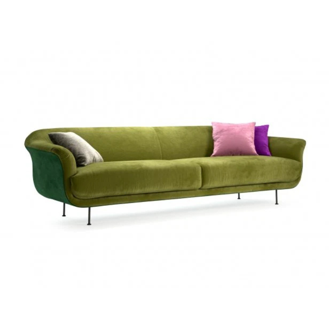 Albeeta 3 seater velvet sofa