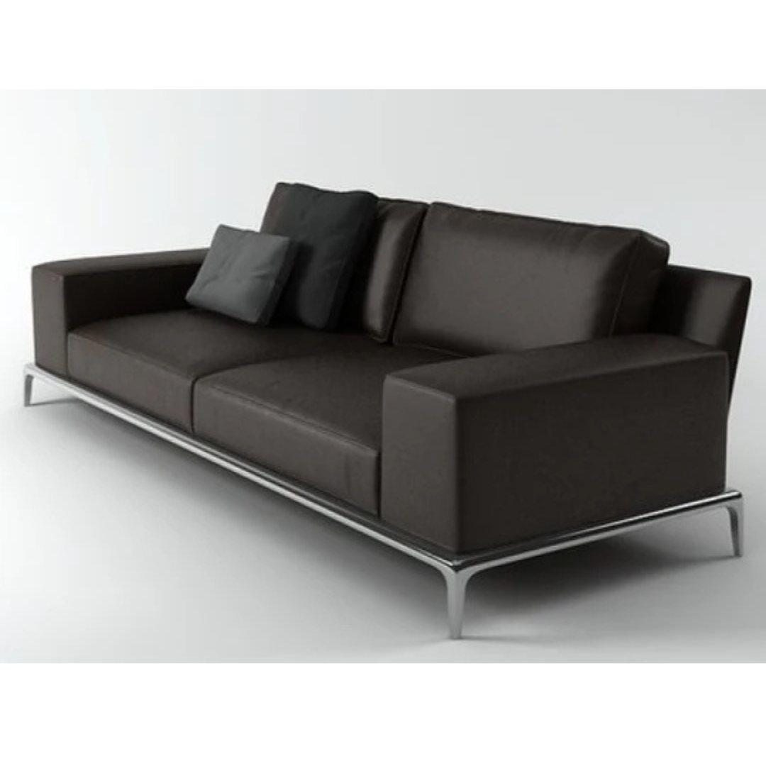 Frostia 83" leather sofa