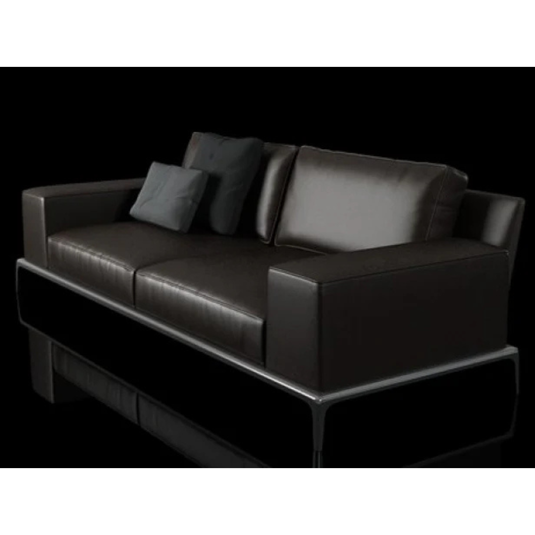 Frostia 83" leather sofa