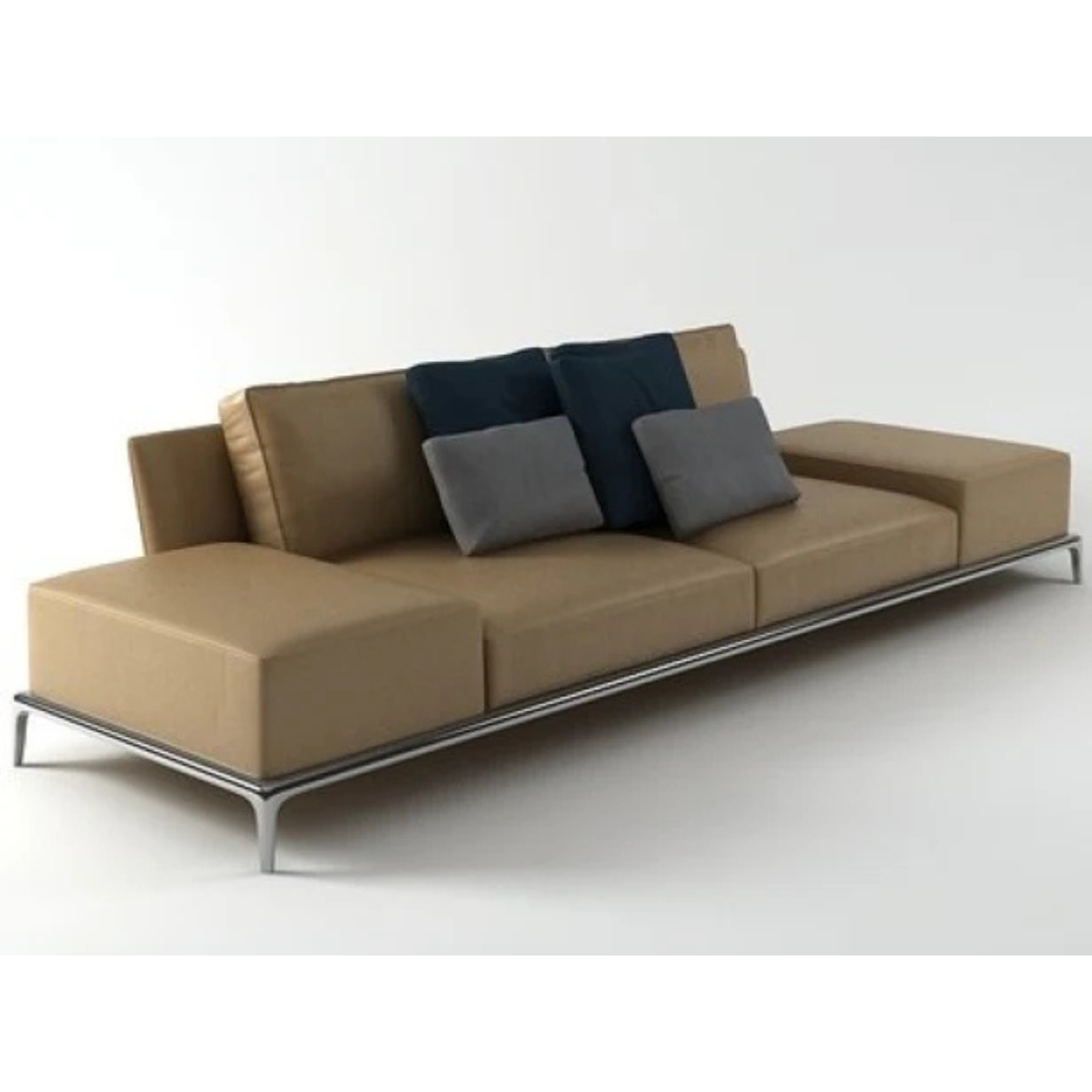 Soreto 83" leather Sofa
