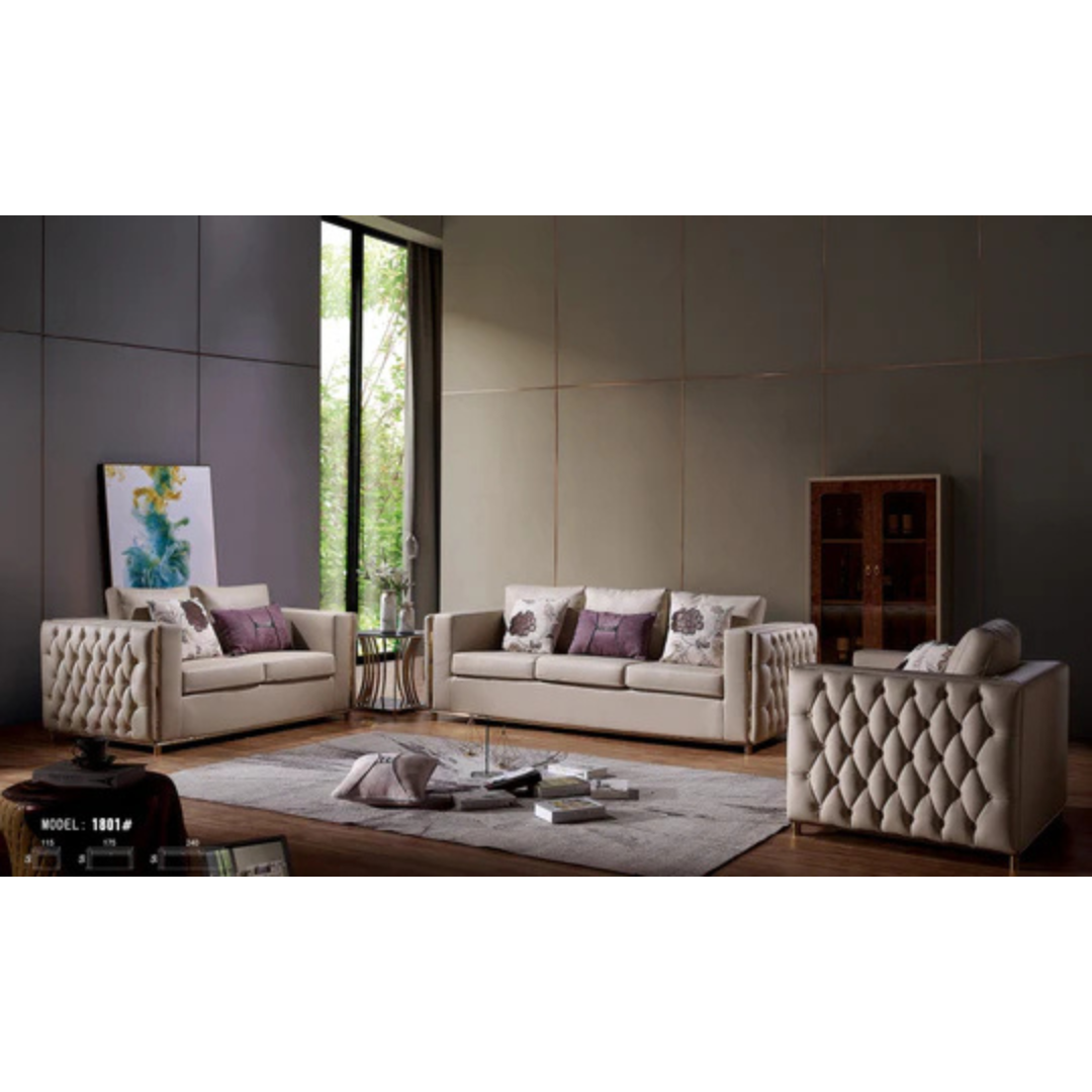 Luxury genuine leather sofa