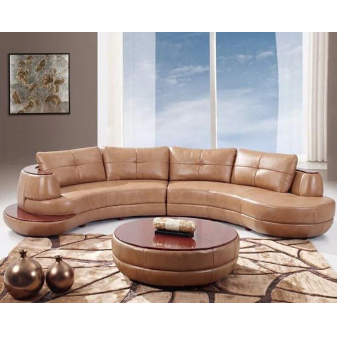 Two Piece leather Sectional sofa