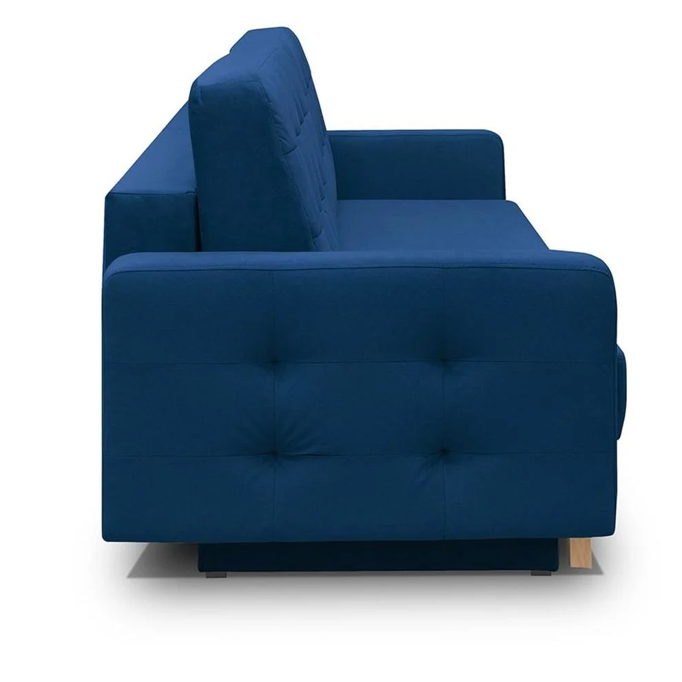 Navy Blue Fabric Sofa