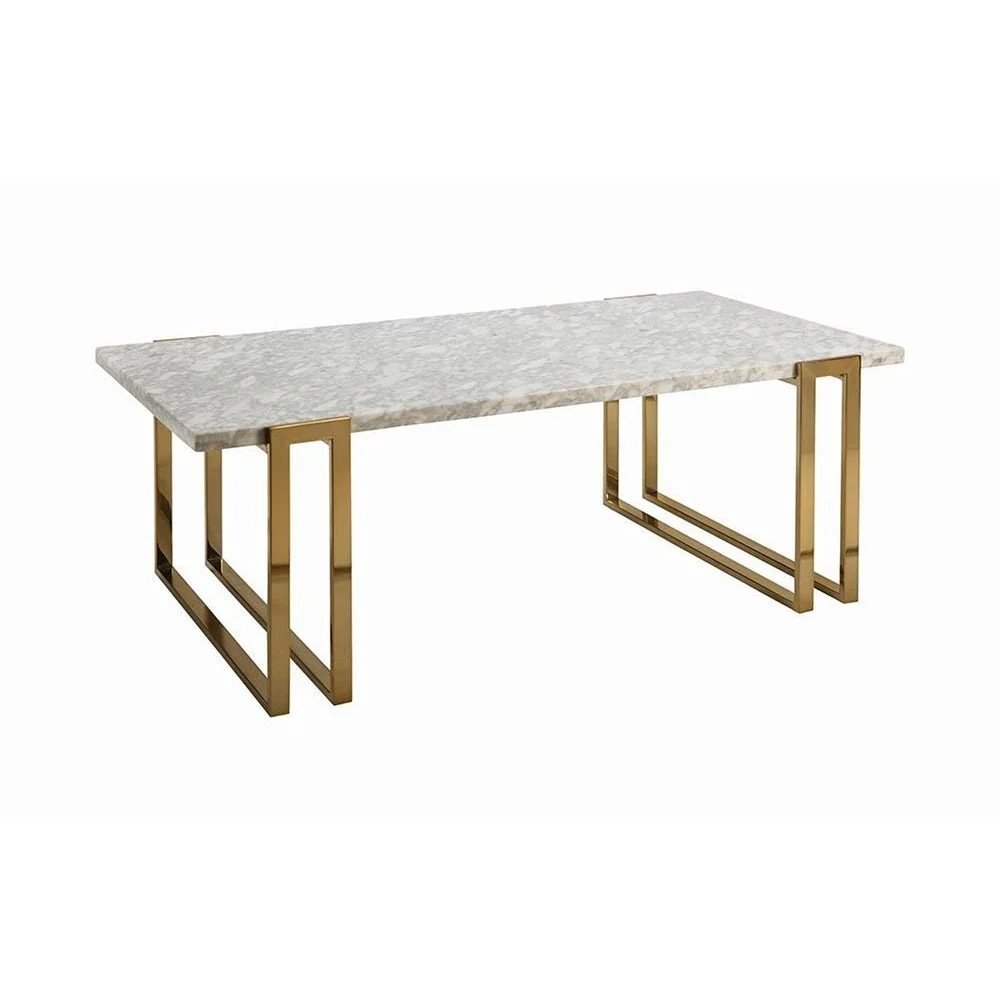 Madison White Marble Coffee Table