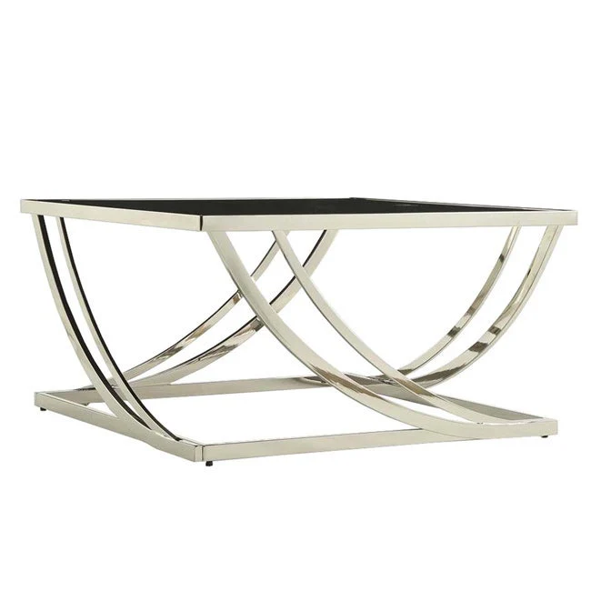 Anson Steel Arch Curved Sculptural Modern Coffee Table