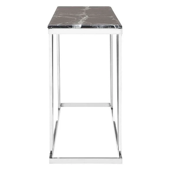 Aakley Marble Stainless Steel Console Table