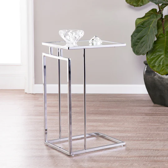 Glass-Topped C-Table