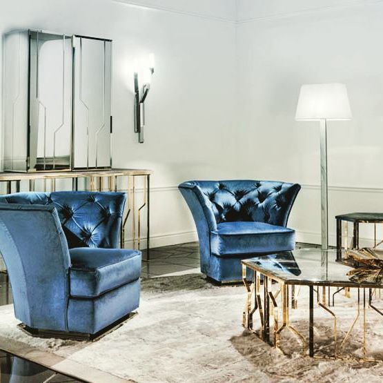 Velvet Elowen Tufted Arm Chair's