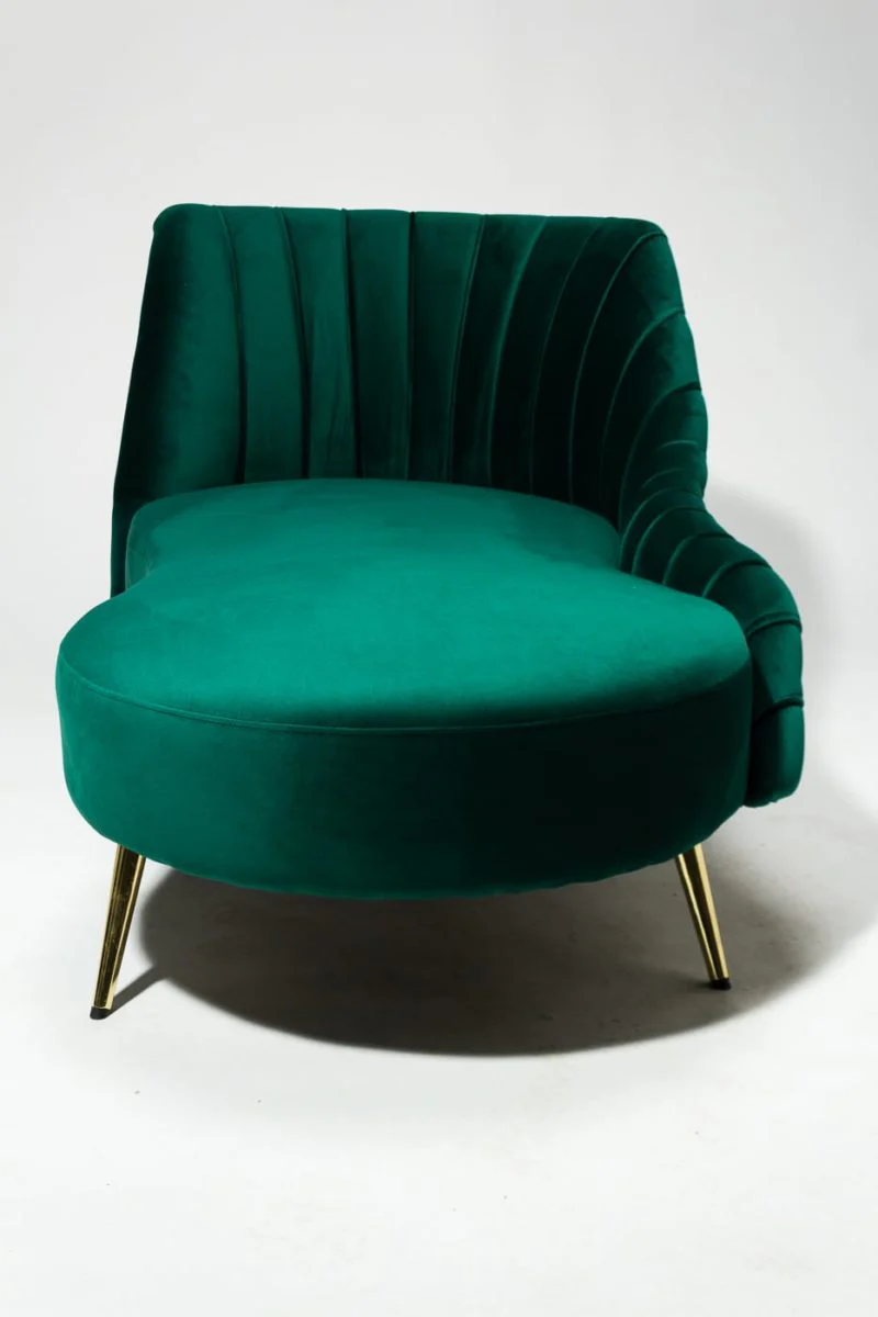 Anasella Velvet Chaise Lounge