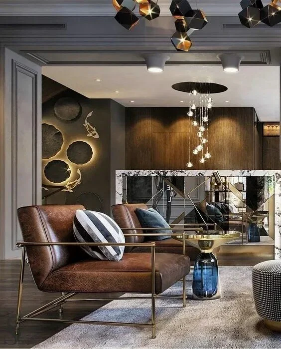 Shelley Leather Arm Chair