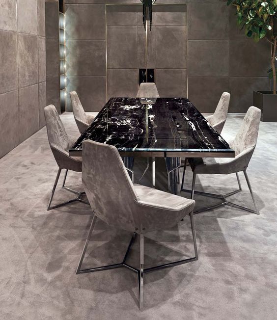 Seransi Dining Table With 6 Chair's