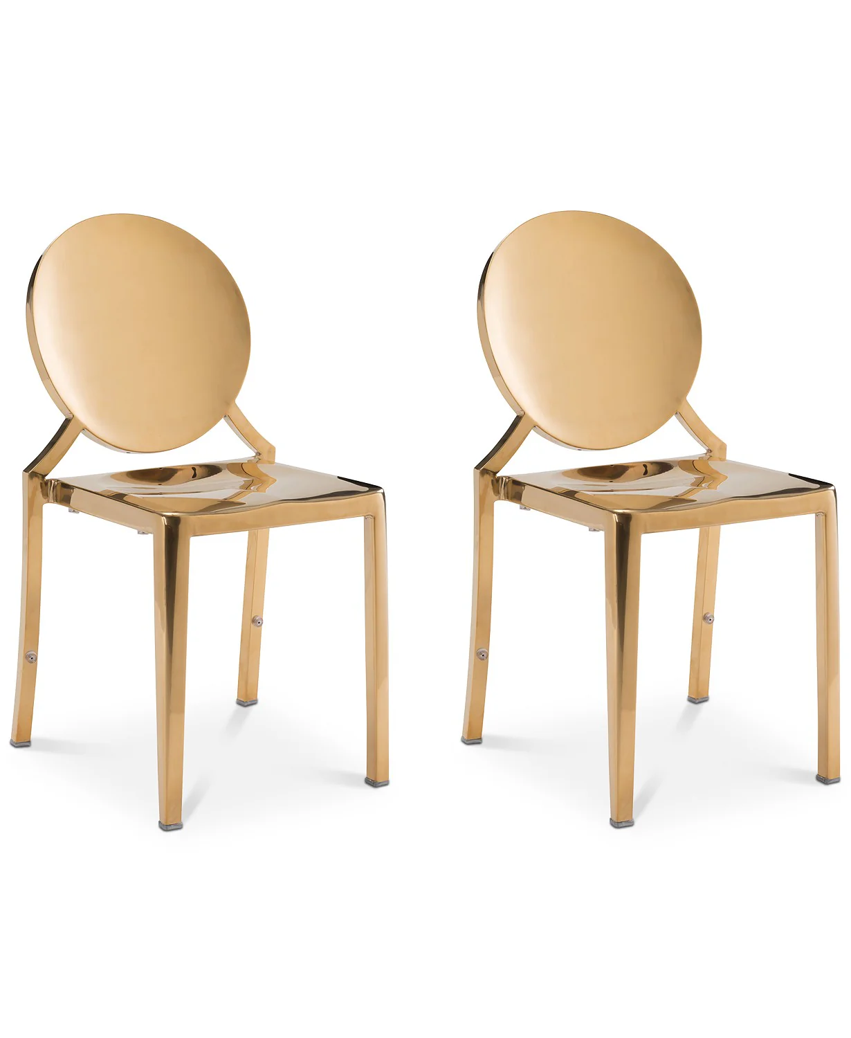 Brass Finish Stainless Steel 5 Piece Dining Set