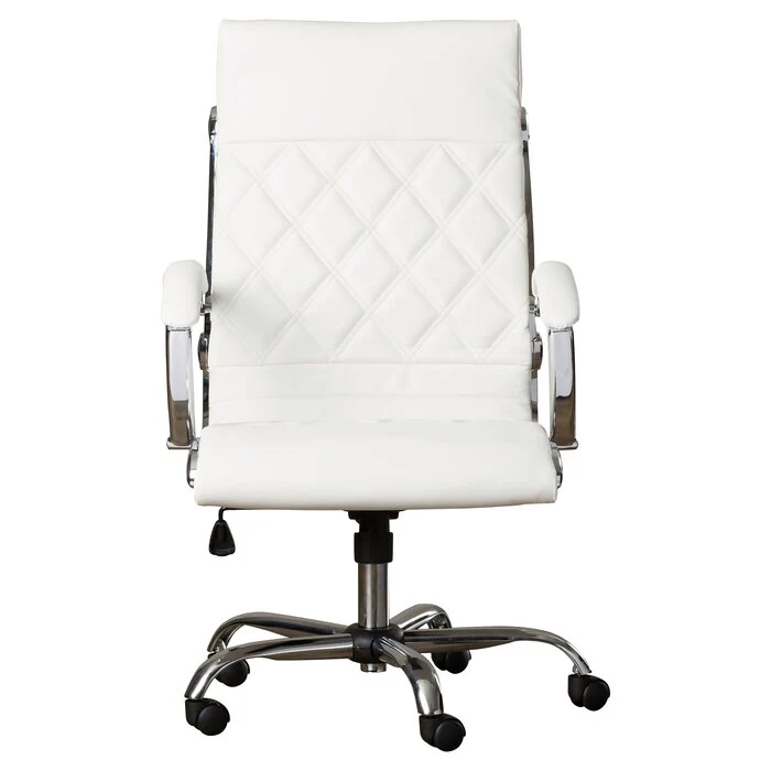 Leamon White Executive Chair