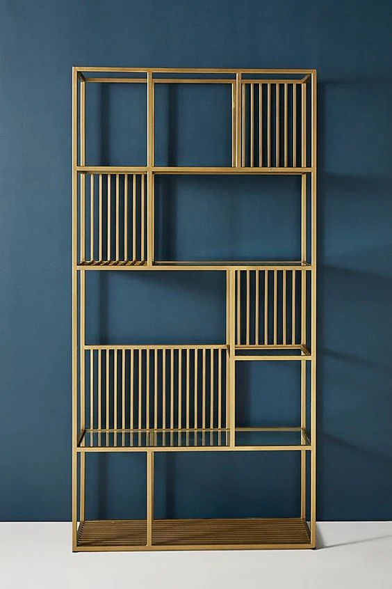 Irregular Stainless Steel Book Shelf