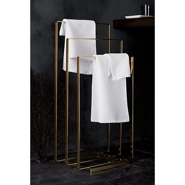 BRASS COATED TOWEL RACK