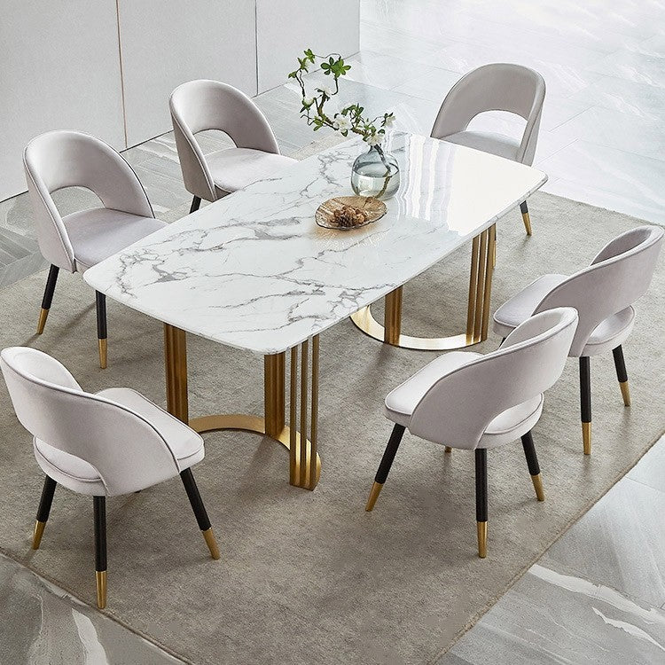 Signature Marble Dining Table with 6 Chair's