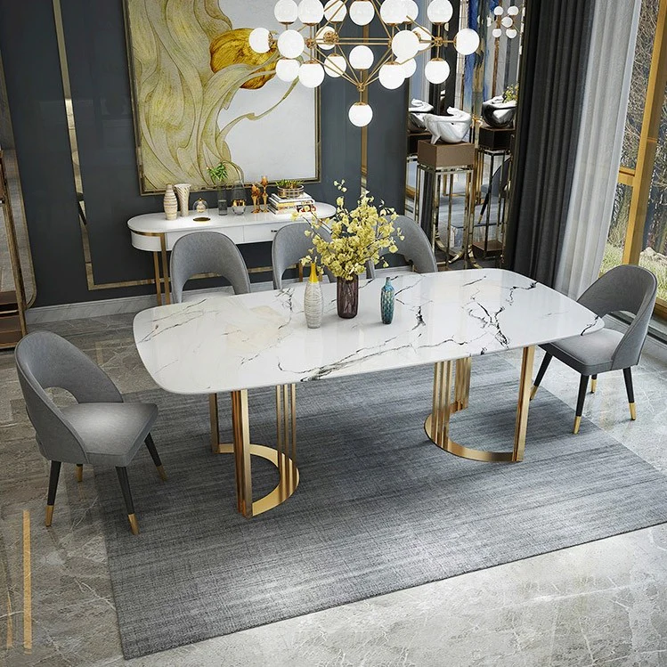 Signature Marble Dining Table with 6 Chair's