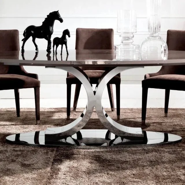 Contemporary Oval Dining Set