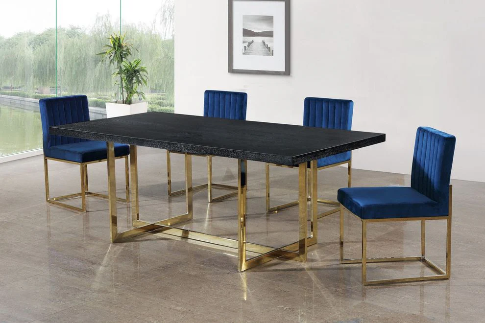 Contemporary Dining Table with Four Chair's Modern Dining Table Set