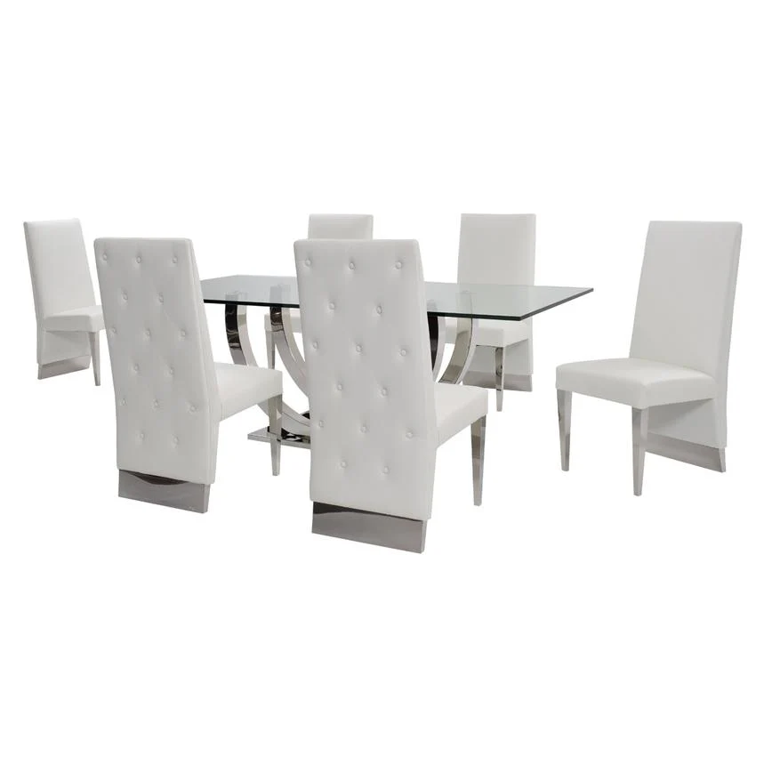 Vida White 4-Piece Dining Set