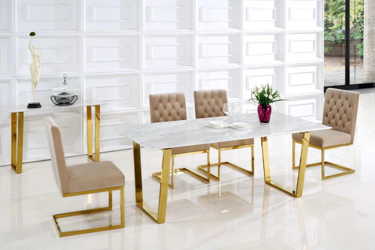 Marble Dining Table Set