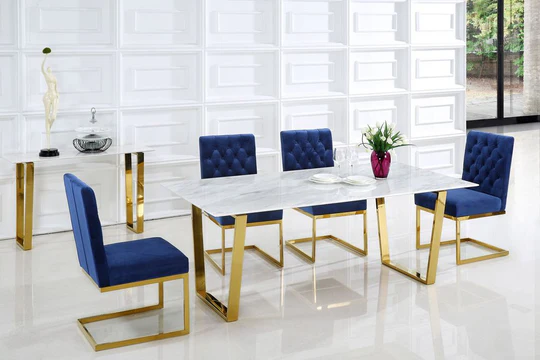 Marble Dining Table Set