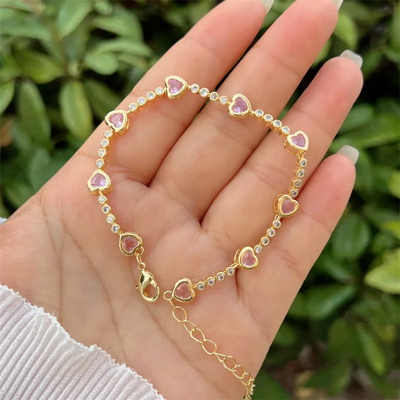 Gold-Plated Heart Bracelet