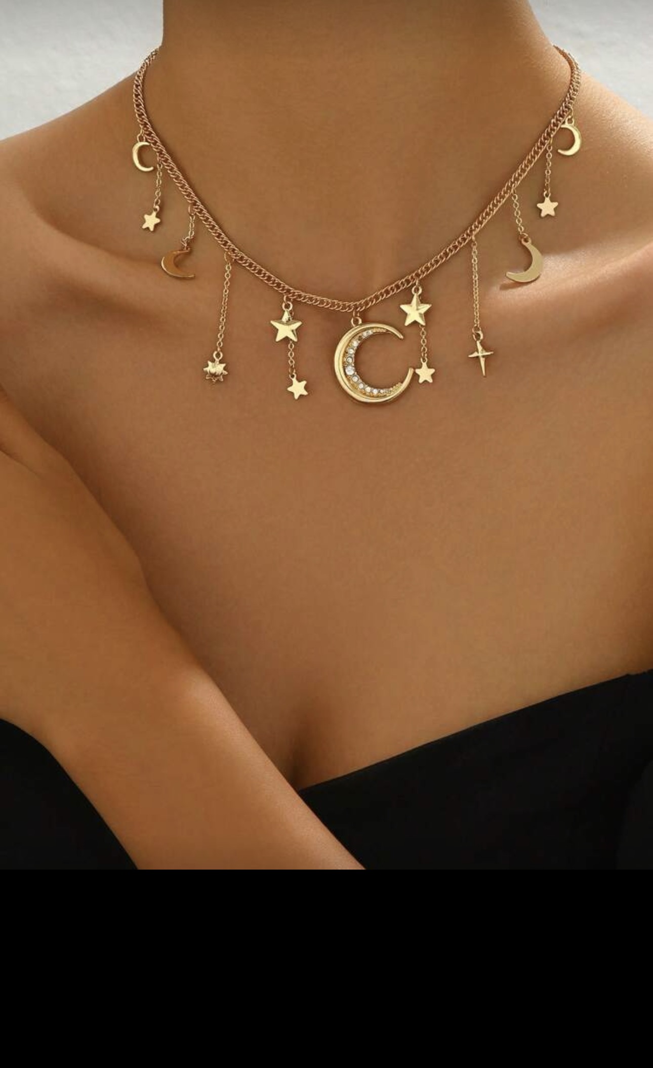 Celestial Charm Gold Necklace