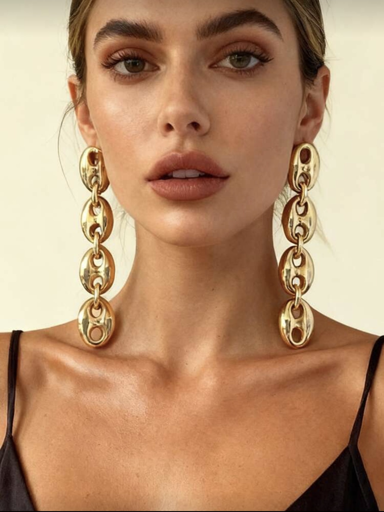 Statement Gold Dangle Earrings