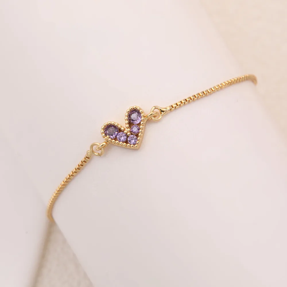 Gold Plated Heart Bracelet