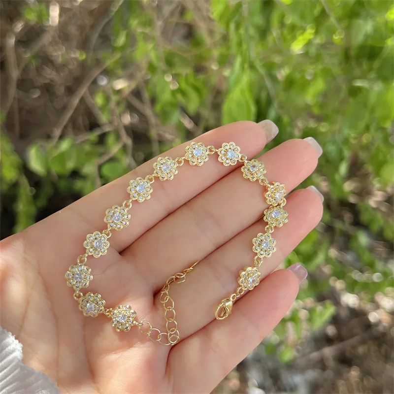 Gold Floral Bracelet