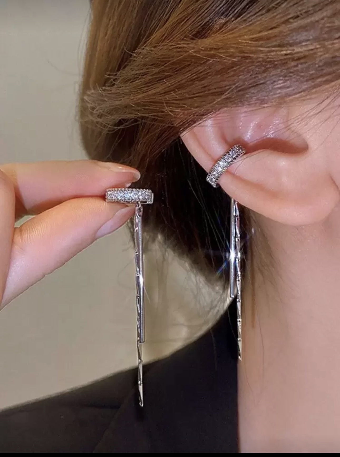 Elegant Silver Drop Earrings