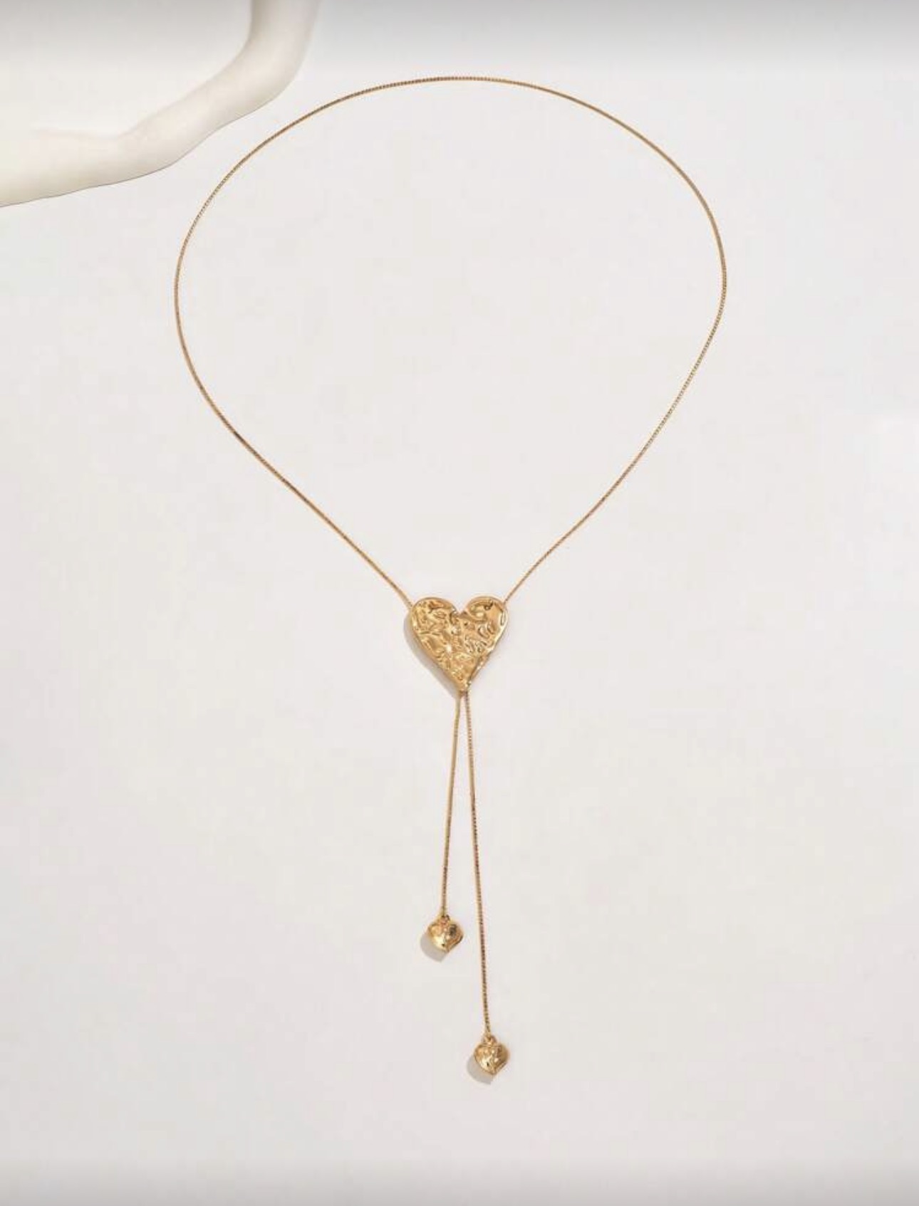 Gold Heart Pendant Necklace