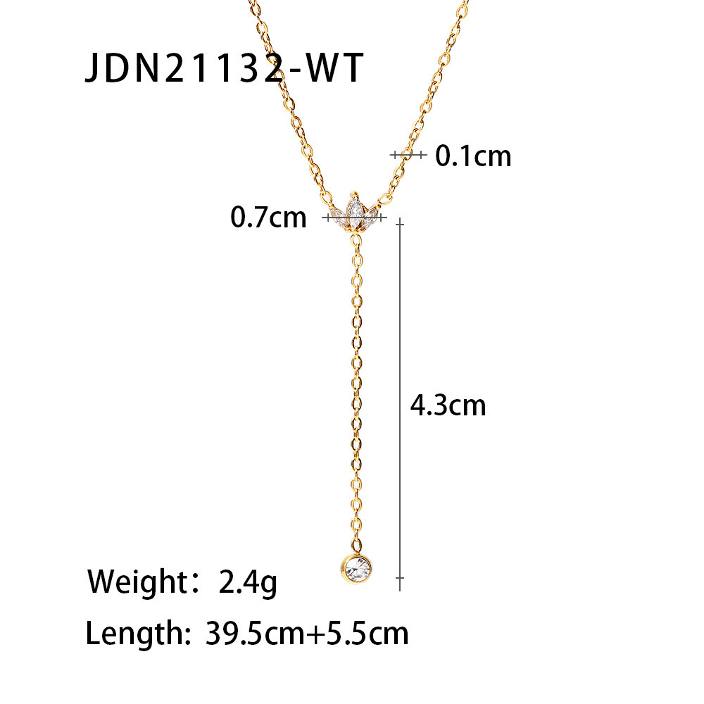 Elegant Gold-Plated Cross Pendant Necklace