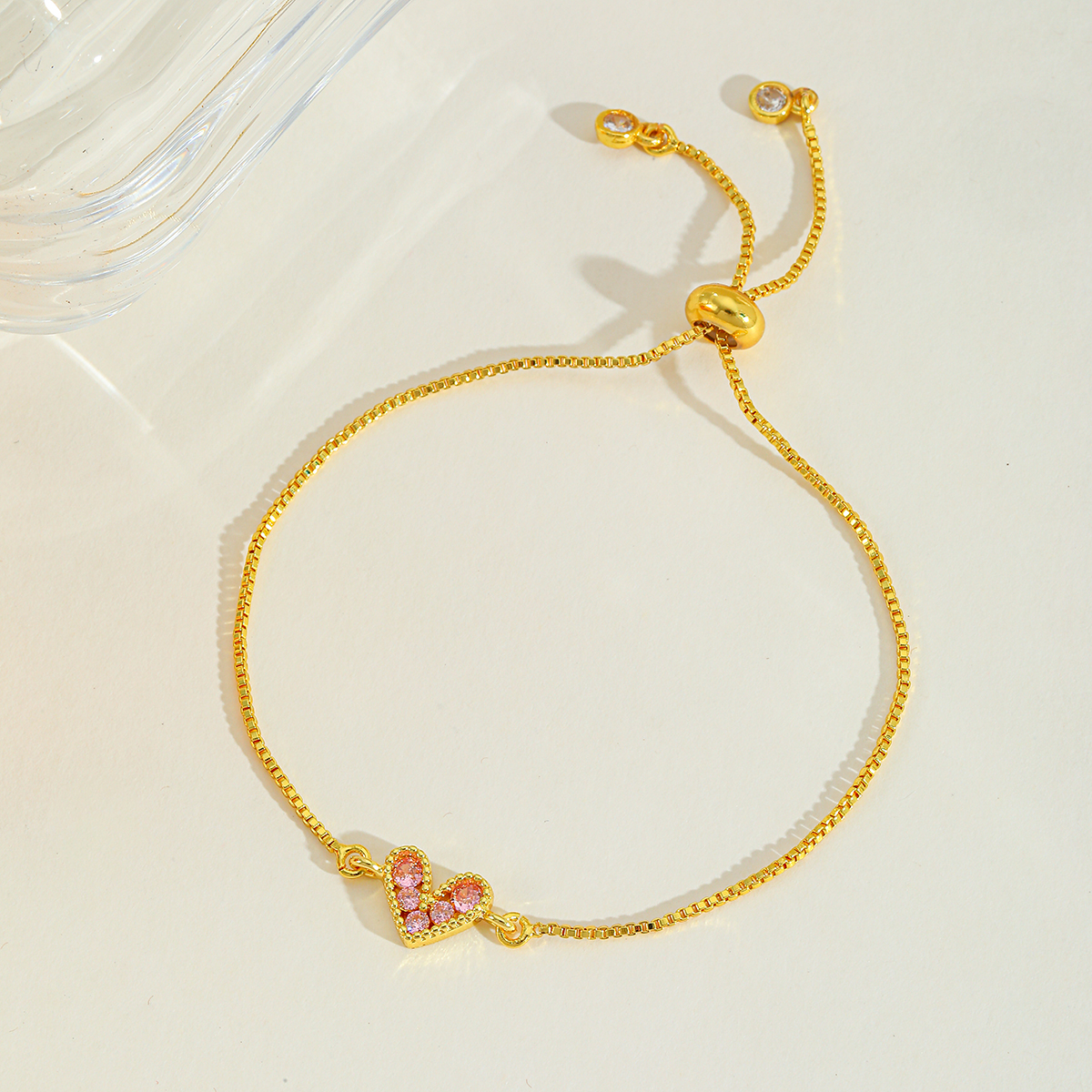 Gold-plated Heart Bracelet
