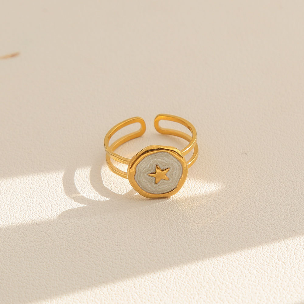 Gold Star Adjustable Ring
