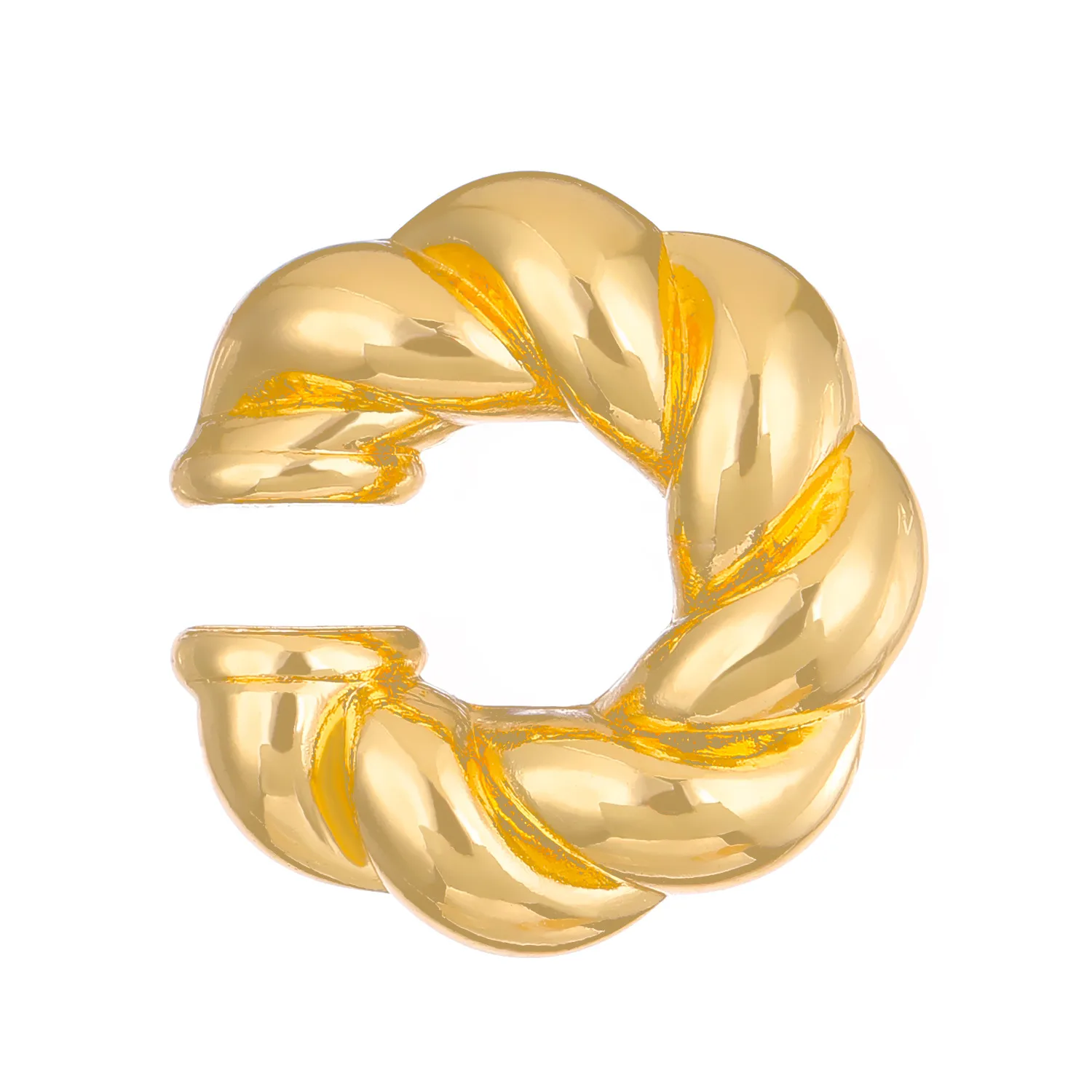 Gold-Plated Knot Brooch