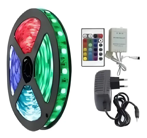 FITA LED IP20 5050 60LEDS/MT RGB 72W - CÓDIGO: BFL5050DC-60D-RGB