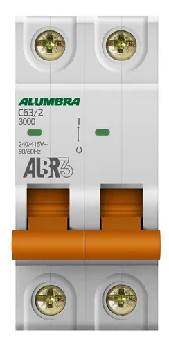 DISJUNTOR 2PX63A CURVA C ALUMBRA - CÓDIGO: 39348