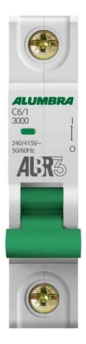 DISJUNTOR 1PX6A CURVA C ALUMBRA - CÓDIGO: 39240