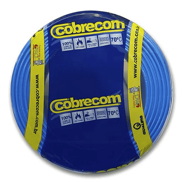 CABO FLEX 10,0MM 750V AZ-CL - CÓDIGO: 1150802401 - VENDIDO POR METRO