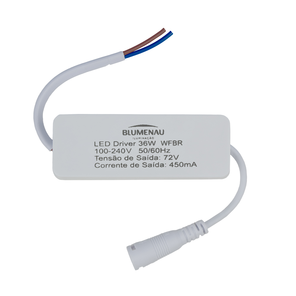 DRIVER P/PAINEL LED 36W ABS 80MM BIV BR - CÓDIGO: 15320004