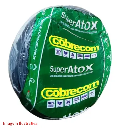 CABO SUPERATOX FLEX 2,5MM 750V PT - CÓDIGO: 1190504401 - VENDIDO POR METRO
