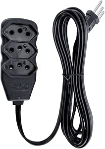 EXTENSAO 2P+T 0,75 10A PT 3MTS - CÓDIGO: 180200253