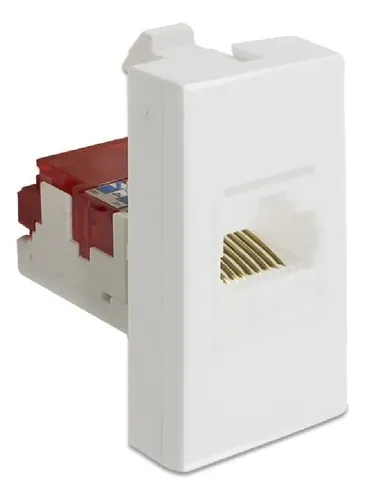 MODULO RJ45 CAT5 BRANCO SIENA - CÓDIGO: 6168