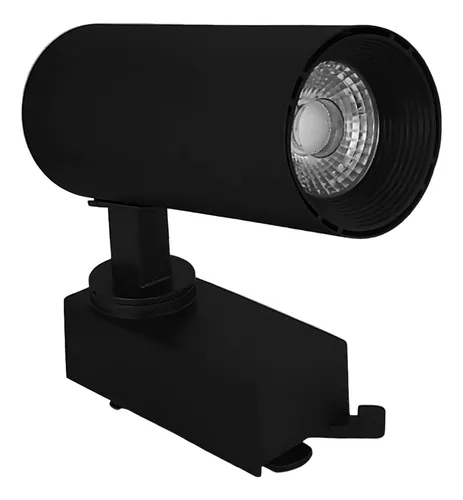 SPOT TRILHO 12W 6500K BF PRETO - CÓDIGO: BLST/JB-12W PT/BF
