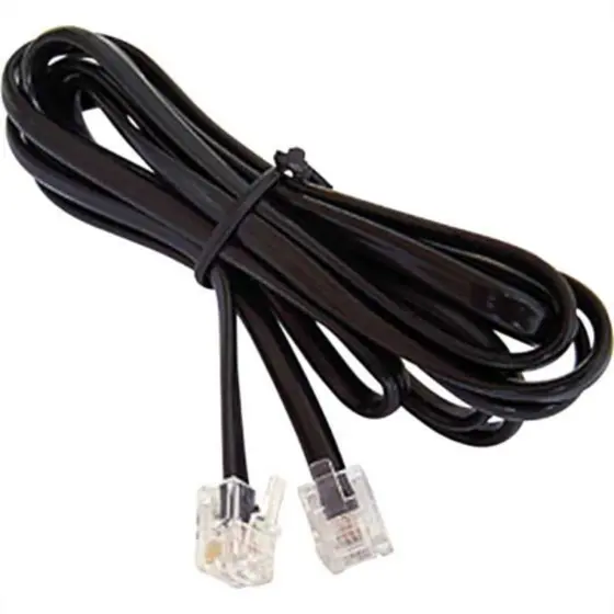 EXTENSÃO FAX JACK JACK LISA 1,5MT PRETA - CÓDIGO: 938