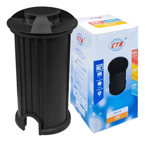 EMBUTIDO DE PISO 3W/A BQ - CÓDIGO: BLPI-3W/E BQ